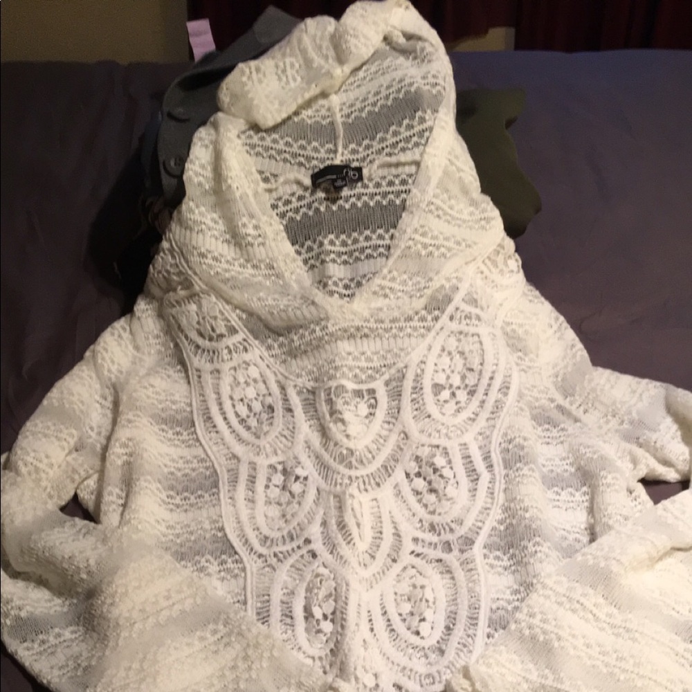 White Cover Up Sweater